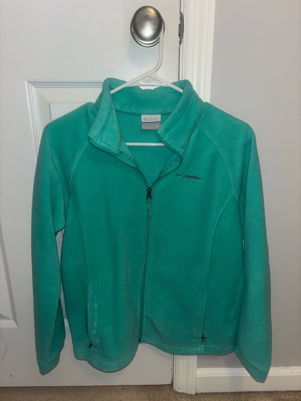Columbia Women's Teal Green Full-Zip Fleece Jacket
